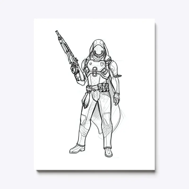 Hunter Sketch - Black